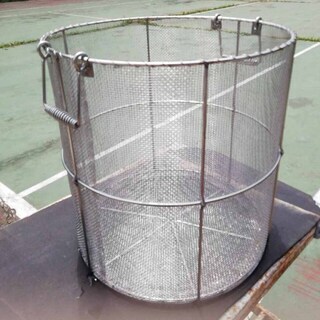 中古　丸型スープ取りざる