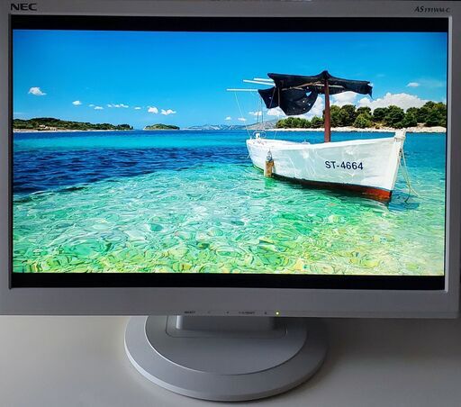 [美品] NEC 19型ワイド液晶ディスプレイ(白) LCD-AS191WM
