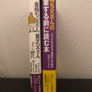 『金持ち父さん貧乏父さん』『金持ち父さんの起業する前に読む本』      ビジネス書の金字塔❗️ ロバートキヨサキ   従業員、自営業、ビジネスオーナー、投資家の画像
