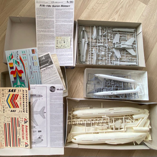 早い者勝ち💦ジャンク扱：3つの飛行機プラモデルの画像