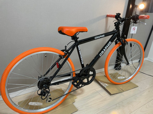 新品・未使用　 クロスバイク 子供用自転車 24インチ シマノ製6段ギア GR-001J グラフィス