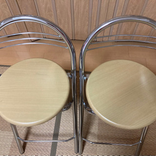 お洒落なチェアー　二脚の画像