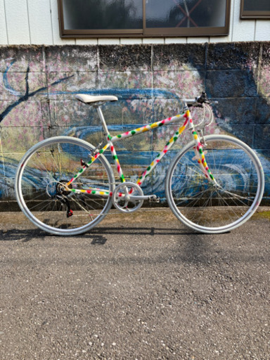 クロスバイク。　カスタマイズ‼️ラスタ号　きゃー