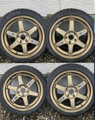 RAYS VOLKRACING TE37 VR 17インチ タイヤ付き