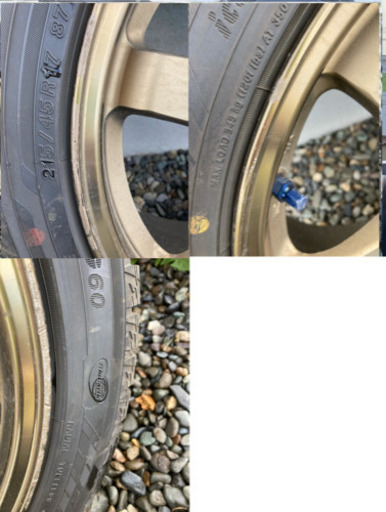 RAYS VOLKRACING TE37 VR 17インチ タイヤ付き