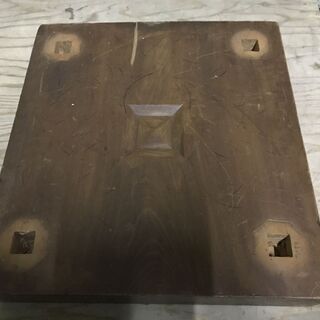 木製 囲碁盤 脚無し 幅41.5cm×奥行44.5cm×高さ8cmの画像