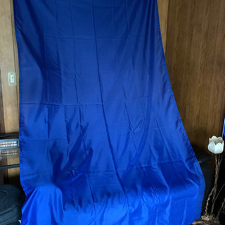 新品　IKEA レースカーテン　青　ブルー