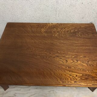 木製 座卓 ローテーブル ちゃぶ台 脚折りたたみ可 幅105cm×奥行75cm×高さ32cmの画像