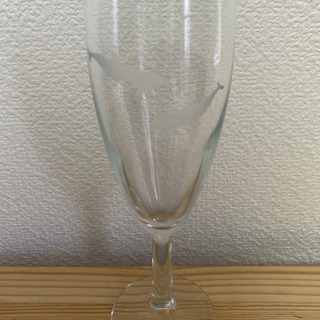 イルカ 鯨 ワイングラス シャンパングラス