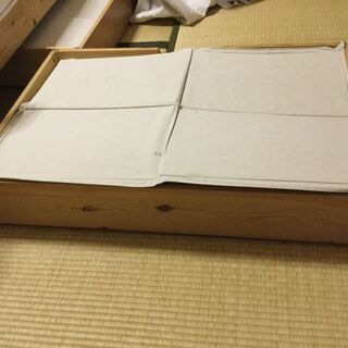 無印良品　セミダブルベッド（シミあり）