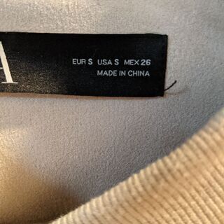 ザラ　スウェード風ジャケットの画像