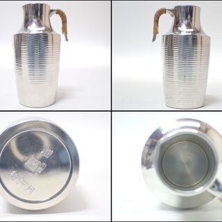 CB685 酒器 錫半 本錫 錫器 徳利 盃 猪口の画像