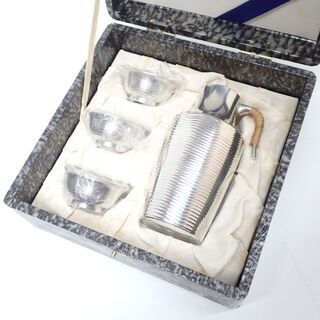 CB685 酒器 錫半 本錫 錫器 徳利 盃 猪口