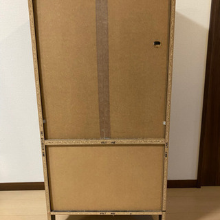 ベルメゾン　オシャレキャビネット棚　ダークブラウンの画像