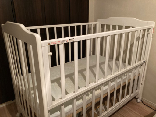 カトージ ベビーベッド 西川マットレス 防水シーツ付き