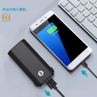 【新品】ハンディファン 手持ち扇風機(ブラック)①の画像
