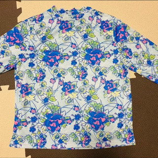 WOODS ウッズ フラワー ブーケ 花柄 長袖 カットソー Mサイズ Lサイズの画像