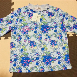 WOODS ウッズ フラワー ブーケ 花柄 長袖 カットソー Mサイズ Lサイズの画像