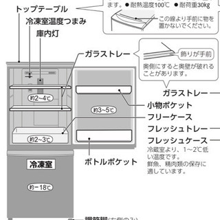 【無料！引取日限定】SHARP 2015年製 2ドア冷蔵庫　SJ-D14B 【ホワイト】の画像