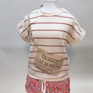 新品　90 ベビー　女の子　2点セット　Tシャツ　1枚　パンツ　ズボン　1枚　ベビー服　子供服の画像