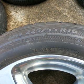 アリスト　純正メッキホイール　225/55 r16 Playz バリ山の画像