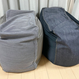 お取り引き決定】無印良品 体にフィットするソファ 2個セット デニム
