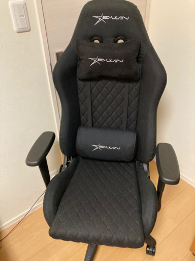 ゲーミングチェア E-WIN  D9-BK(黒) リクライニング 2019