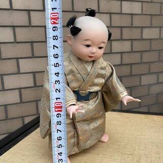 ◎更にお値下げしました！■当時物■ 古い 雛人形 童人形 ことろ人形 ガラスケース入り 木目込み人形時代人形日本人形郷土玩具風俗人形民芸の画像