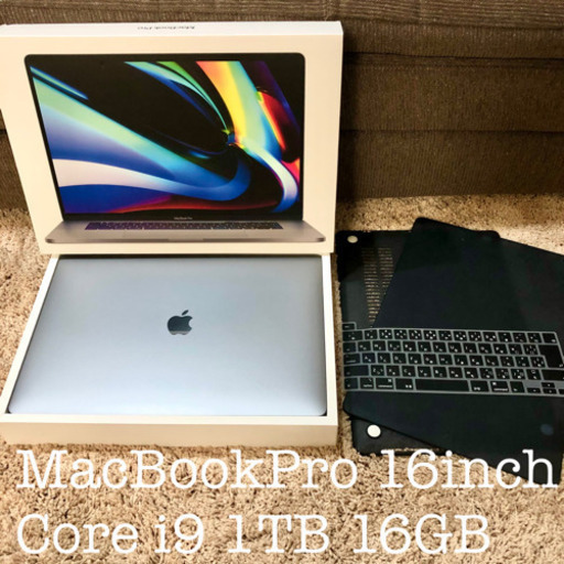 MacBook Pro 16インチ,16GB 1TB Core i9 2019