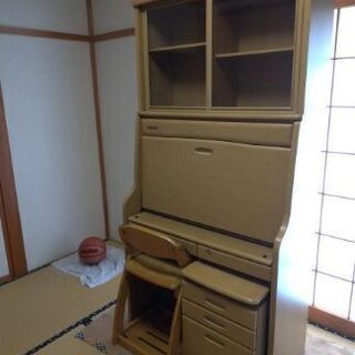 ITOKI 勉強机 サイドワゴン 椅子付き