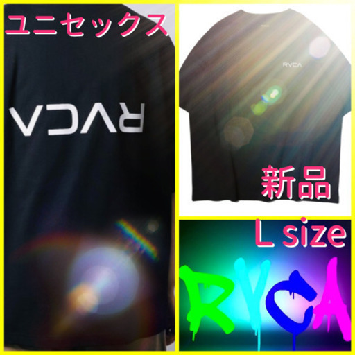 WEB限定 RVCA×FREAK'S STORE ルーカ  tシャツ 半袖 ブラック Ｌ