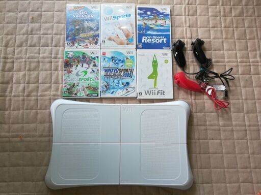 任天堂wii スポーツゲーム6点　バランスボード\u0026ヌンチャク3個セット