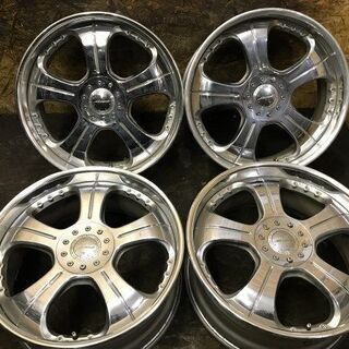 RIVERSIDE ALTSTADT アルシュタット 社外 19インチ 4本 8.5J5HPCD112/114.3+45 メッキホイール　(VHI143) クレジットカード QR決済可能
