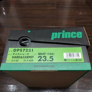 プリンス　テニスシューズ２３．５cm（新品未使用）の画像