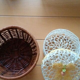 カゴと小物セットの画像