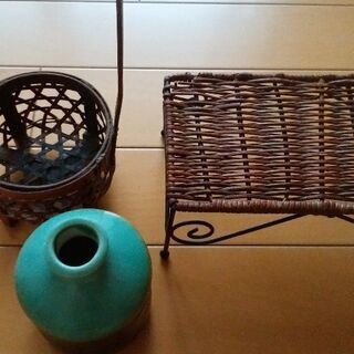カゴと小物セットの画像