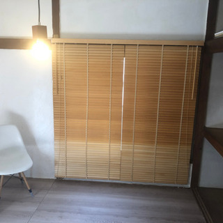 木目スライドカーテン　