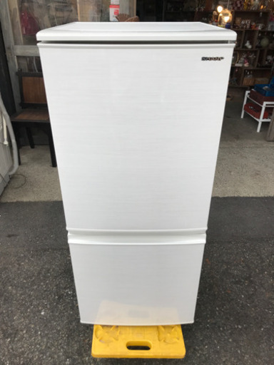 ◆美品!!◆SHARP 2ドア冷蔵庫 2018年製 SJ-D14E-W シャープ 137L
