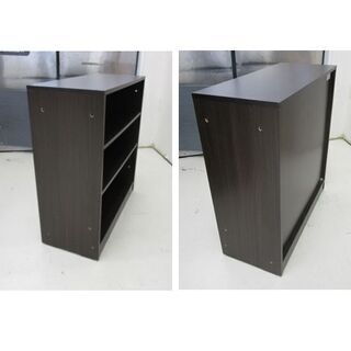 カラーボックス 幅68.5×奥行29.5×高さ74cm 収納ラック カラーBOX 収納棚 木製 整理 ダークブラウン 収納家具 札幌 厚別店の画像