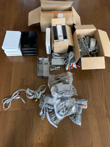 任天堂 Wii 本体 映像ケーブル、電源ケーブルなど　10台