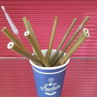 バンブー（竹）ストロー手作り　エコ事業