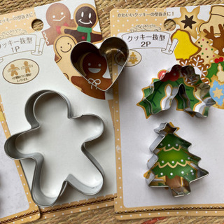 クッキー型　クリスマスセット＆ハートの画像