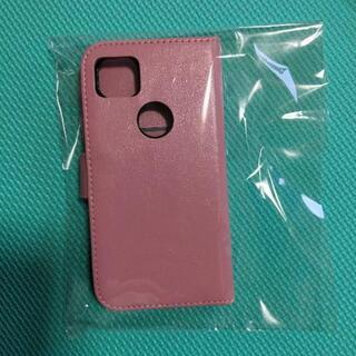 携帯　カバー　グレーとピンクの画像