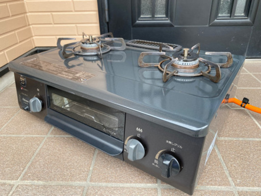 2019年製 パロマ ガステーブル LP（プロパン）ガス用 IC-S37-R 右強火 片面水無し(06011m)