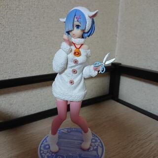 リゼロ オオカミと七匹の子ヤギ　レム　ラム　フィギュアの画像