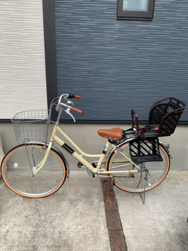 【受渡済】DCM カーマブランド 26インチ 変速あり 自転車 チャイルドシート付