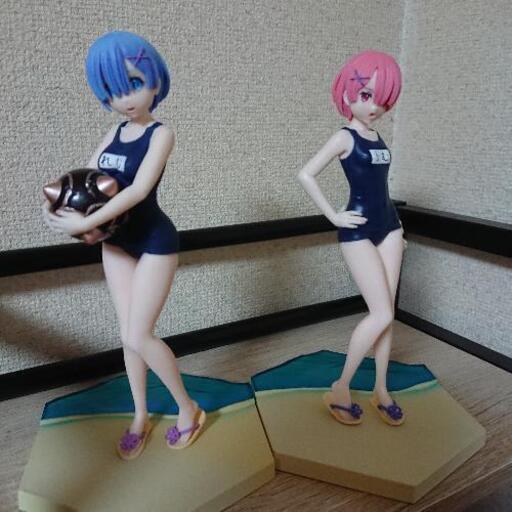 リゼロ レム　ラム　エミリア　スクール水着