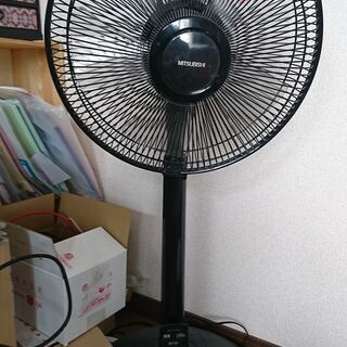 ■【引取】美品 三菱電機 MITSUBISHI 扇風機 ブラック...