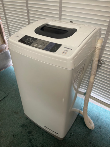 【リサイクルサービス八光　田上店　安心の３か月保証　旧鹿児島市内配達・設置無料】日立 全自動洗濯機 ピュアホワイト NW-50A