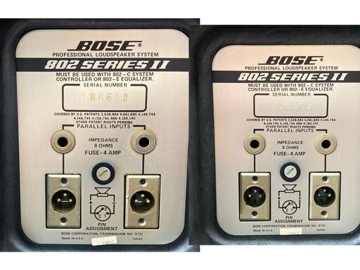 ☆良品☆オプション多数　BOSE 802 seriesⅡPAスピーカー2本１ペア